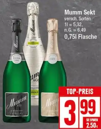 Elli Markt Mumm Sekt 0,75 L Flasche Angebot