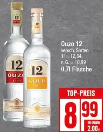 Elli Markt Ouzo 12, 0,7 L Flasche Angebot