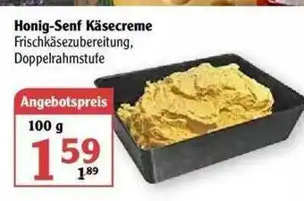 Globus Honig-senf Käsecreme Angebot