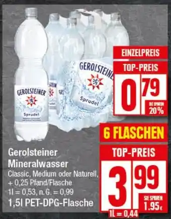 Elli Markt Gerolsteiner Mineralwasser 1,5 L PET-DPG-Flasche Angebot