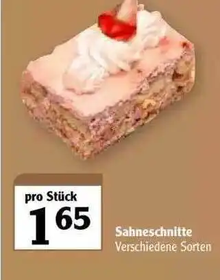 Globus Sahneschnitte Angebot