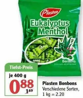 Globus Piasten Bonbons Angebot