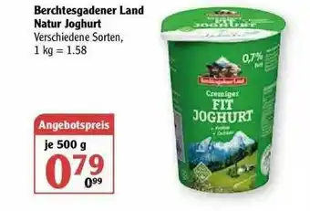 Globus Berchtesgadener Land Natur Joghurt Angebot