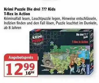 Globus Krimi Puzzle Die Drei ??? Kids T-rex In Action Angebot