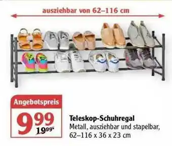 Globus Teleskop-schuhregal Angebot