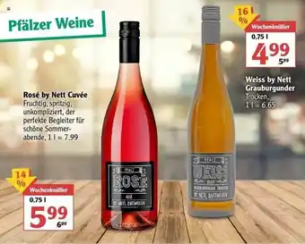 Globus Rosé By Nett Cuvée Oder Weiss By Nett Grauburgunder Angebot