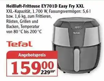 Globus Heißluft-fritteuse Ey701d Easy Fry XXL Angebot