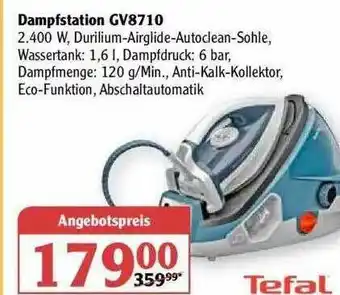 Globus Tefal Dampfstation Gv8710 Angebot