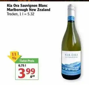 Globus Kia Ora Sauvignon Blanc Marlborough New Zealand Angebot