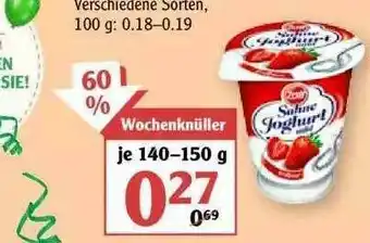 Globus Sahne Joghurt Angebot