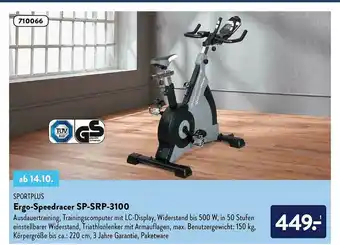 Aldi Nord Sportplus Ergo-speedracer Sp-srp-3100 Angebot