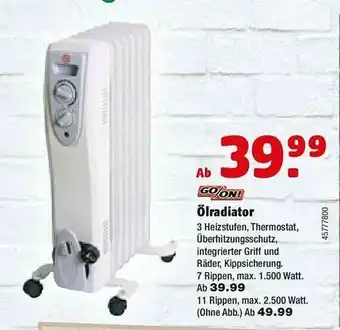 Hagebau Go-on ölradiator Angebot