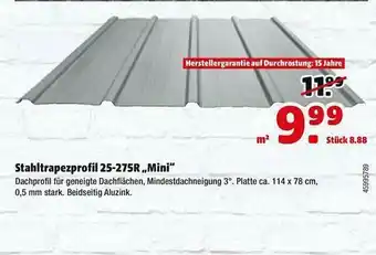 Hagebau Stahltrapezprofil 25-275r „mini” Angebot