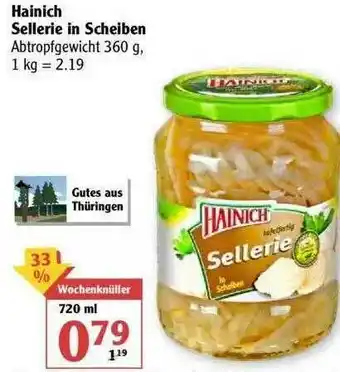 Globus Hainich Sellerie In Scheiben Angebot