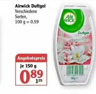 Globus Airwick Duftgel Angebot