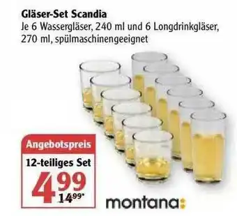 Globus Montana Gläser-set Scandia Angebot