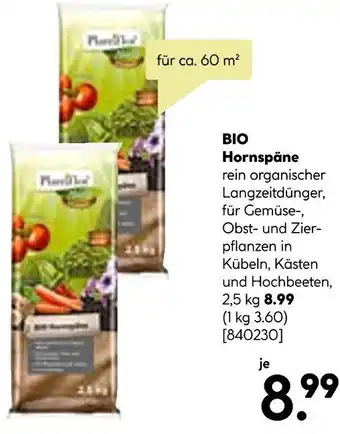 BayWa Plantiflor BIO Hornspäne 2,5 kg Angebot