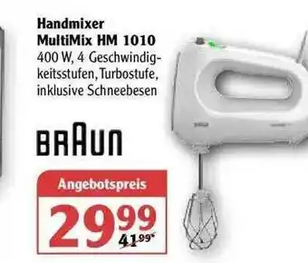 Globus Braun Handmixer Multimix Hm 1010 Angebot