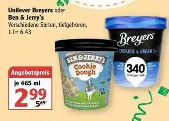 Globus Unilever Breyers Oder Den & Jerry's Angebot