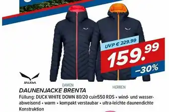 Hervis Salewa Daunenderjacke Brenta Angebot