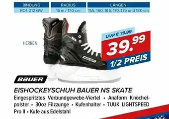 Hervis Eishockeyschuh Bauer Ns Skate Angebot