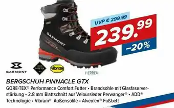 Hervis Garmont Bergschuh Pinnacle Gtx Angebot