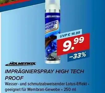 Hervis Holmenkol Imprägnierspray High Tech Proof Angebot