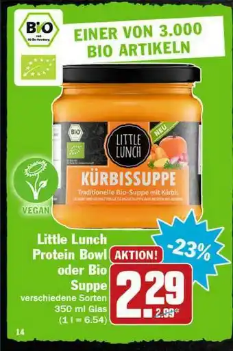 Hit Little Lunch Protein Bowl Oder Bio Suppe Angebot