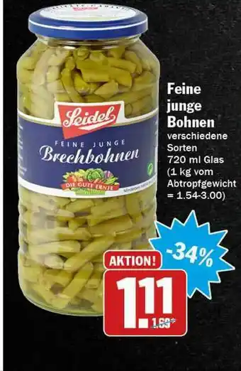 Hit Feine Junge Bohnen Angebot