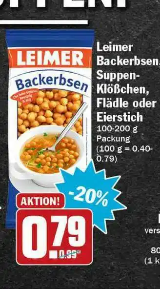 Hit Leiner Backerbsen Suppen-klößchen, Flädle Oder Eierstich Angebot