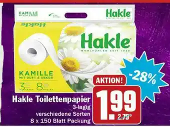 Hit Hakle Toilettenpapier Angebot