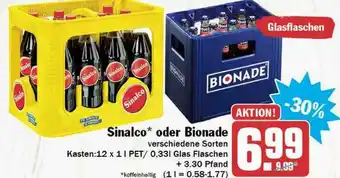 Hit Sinalco Oder Bionade Angebot