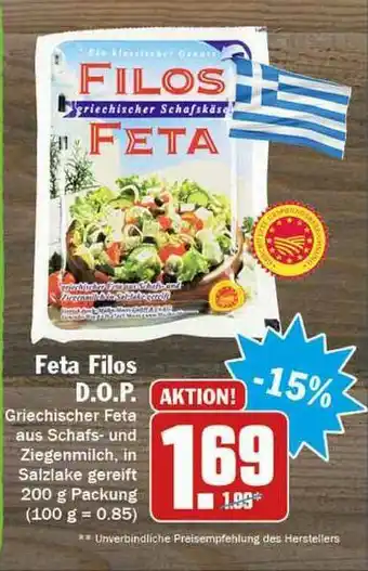 Hit Feta Filos Dop Angebot