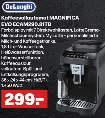 Handelshof DeLonghi Kaffeevollautomat MAGNIFICA EVO ECAM290.81TB Angebot