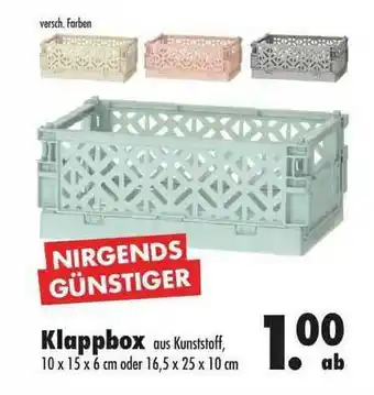 Mäc Geiz Klappbox Angebot