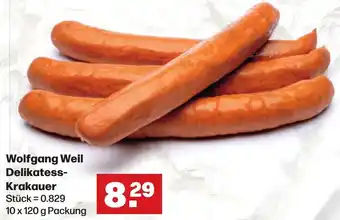 Handelshof Wolfgang Weil Delikatess Krakauer 10 x 120 g Packung Angebot