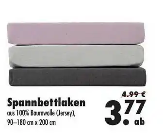 Mäc Geiz Spannbettlaken Angebot