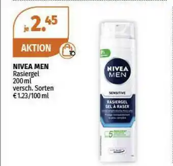 Müller Nivea Men Rasiergel Angebot