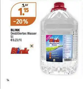 Müller Blink Destilles Wasser Angebot