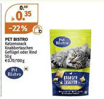 Müller Pet Bistro Katzensnack Knabbertaschen Geflügel Oder Rind Angebot