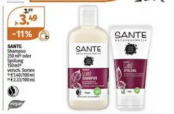 Müller Sante Shampoo Oder Spülung Angebot