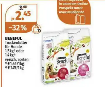 Müller Beneful Trockenfutter Für Hunde Angebot