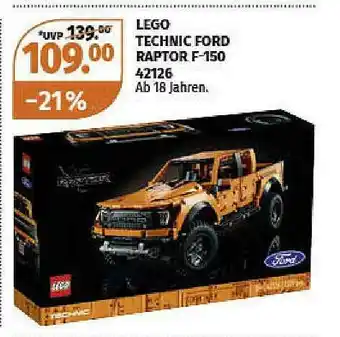 Müller Lego Technic Ford Raptor F-150 42126 Angebot