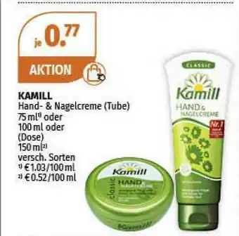 Müller Kamill Hand & Nagelcreme (tube) Angebot