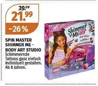 Müller Spin Master Shimmer Me Body Art Studio Angebot