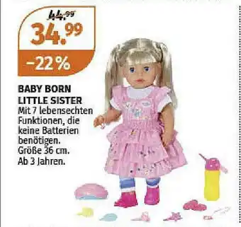 Müller Baby Born Little Sister Angebot