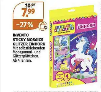 Müller Invento Sticky Mosaics Glitzer Einhorn Angebot