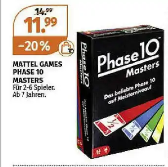 Müller Mattel Games Phase 10 Masters Angebot