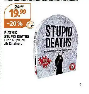 Müller Piatnik Stupid Deaths Angebot