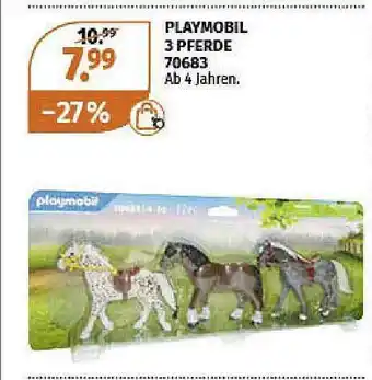 Müller Playmobil 3 Pferde 70683 Angebot